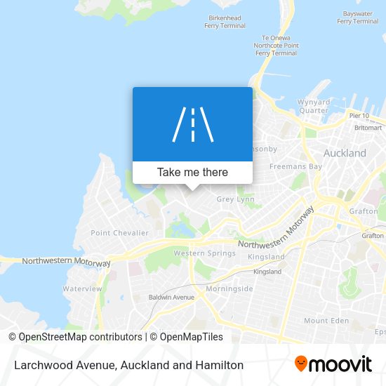 Larchwood Avenue map