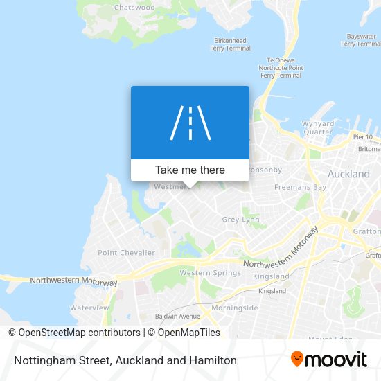 Nottingham Street map