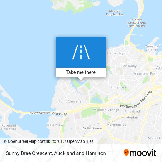 Sunny Brae Crescent map