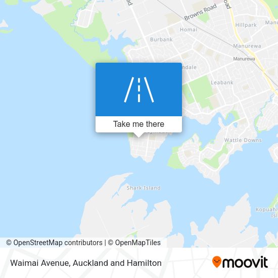 Waimai Avenue map