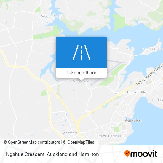 Ngahue Crescent map