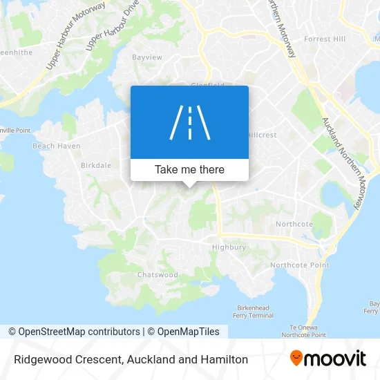Ridgewood Crescent map