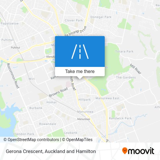 Gerona Crescent map
