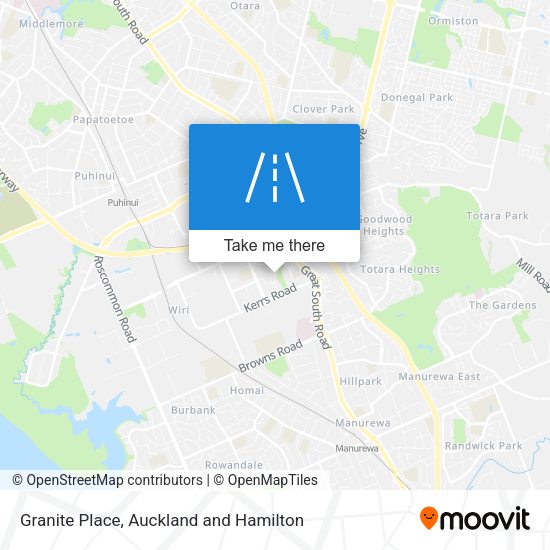 Granite Place map