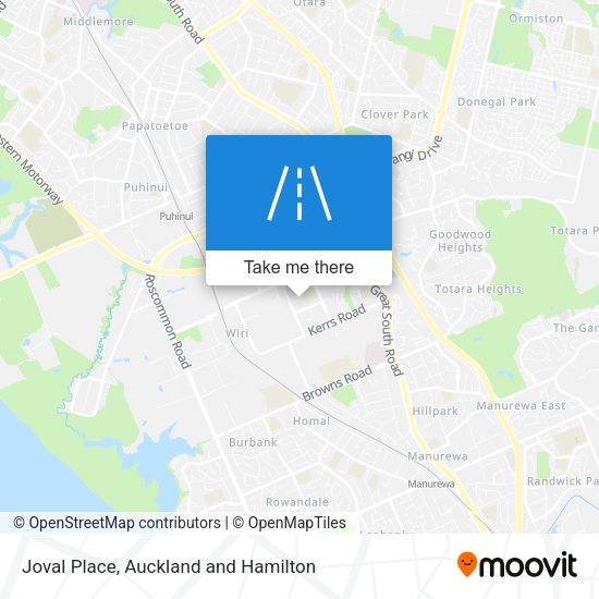 Joval Place map