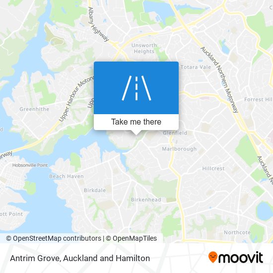 Antrim Grove map