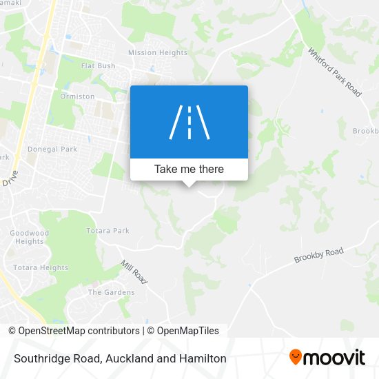 Southridge Road map