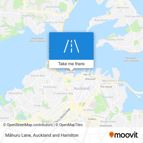 Māhuru Lane map