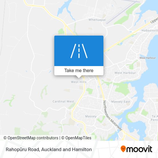 Rahopūru Road map