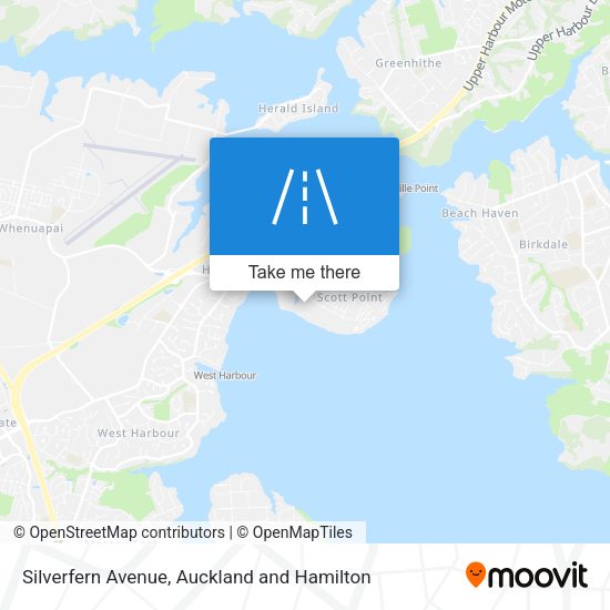 Silverfern Avenue map
