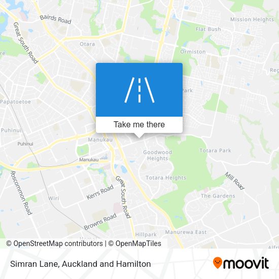 Simran Lane map
