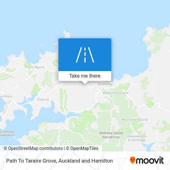 Path To Taraire Grove map