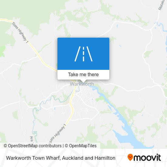 Warkworth Town Wharf map