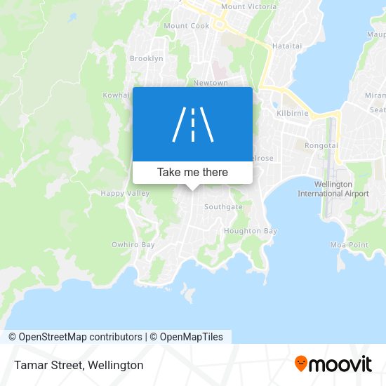 Tamar Street map
