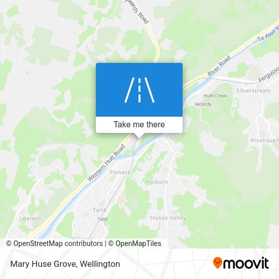 Mary Huse Grove map