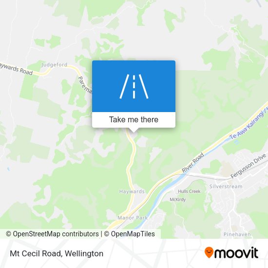 Mt Cecil Road map