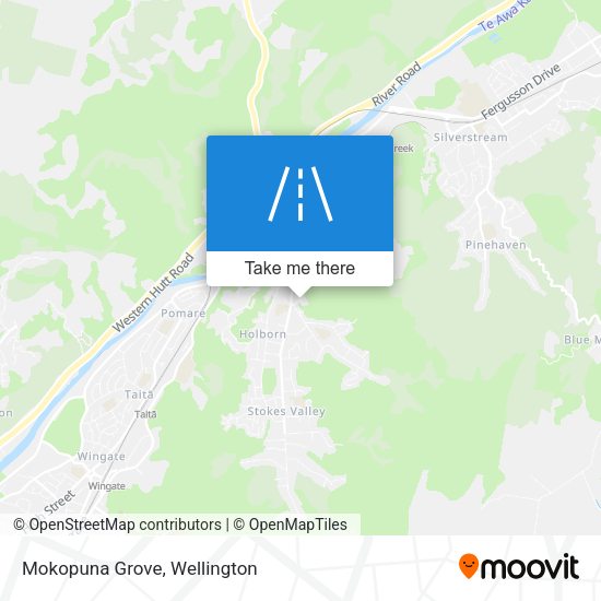Mokopuna Grove map