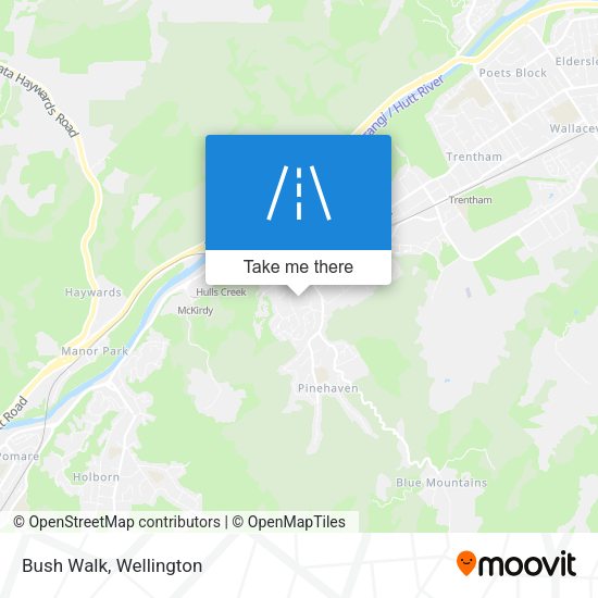 Bush Walk map