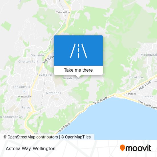 Astelia Way map