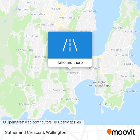 Sutherland Crescent map