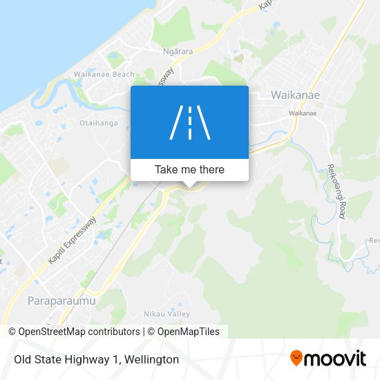 Old State Highway 1 map