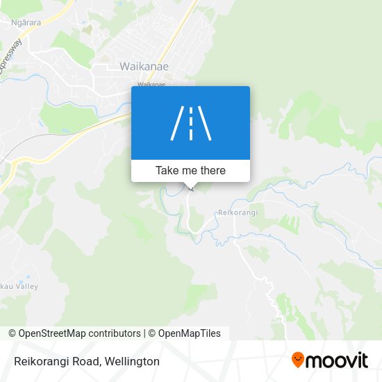 Reikorangi Road map