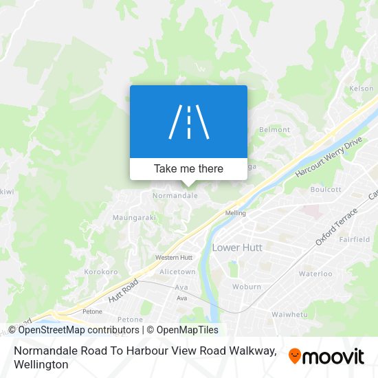 Normandale Road To Harbour View Road Walkway map