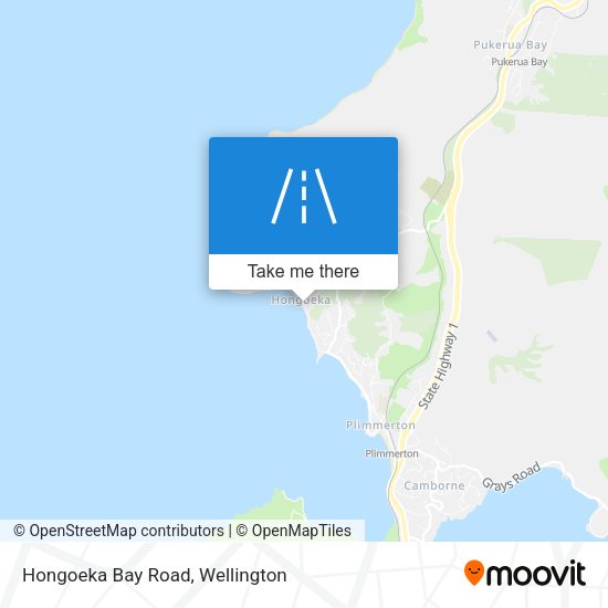 Hongoeka Bay Road map
