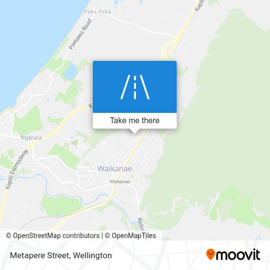 Metapere Street map