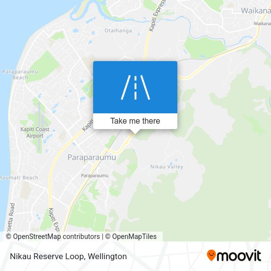 Nikau Reserve Loop map