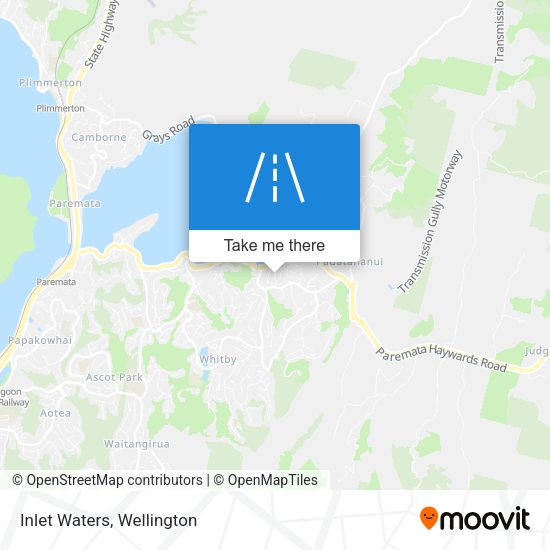 Inlet Waters map