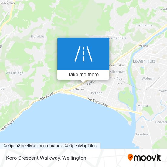 Koro Crescent Walkway map