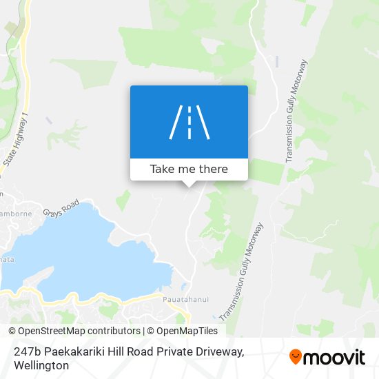 247b Paekakariki Hill Road Private Driveway map