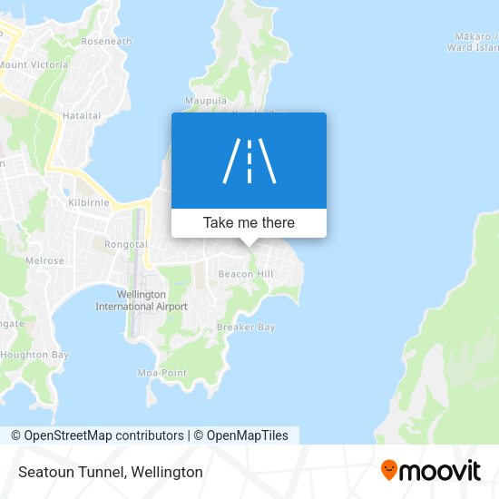 Seatoun Tunnel map