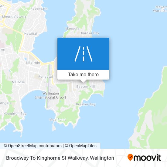 Broadway To Kinghorne St Walkway map