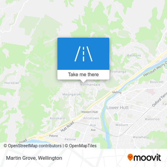 Martin Grove map