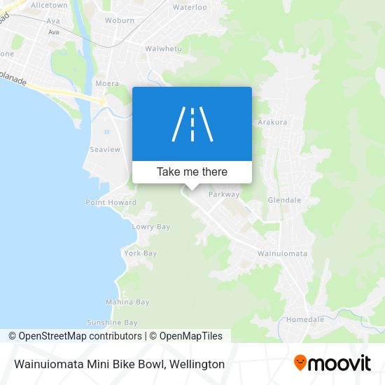 Wainuiomata Mini Bike Bowl map