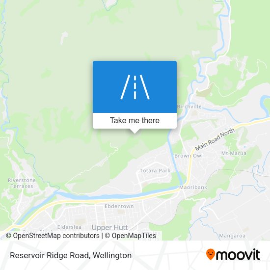Reservoir Ridge Road map