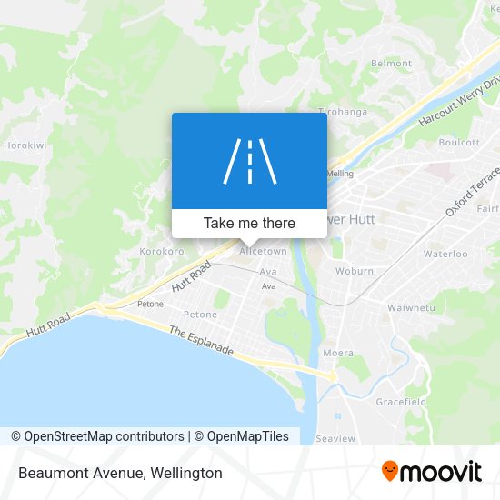 Beaumont Avenue map