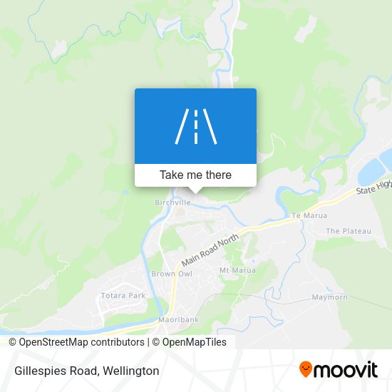 Gillespies Road map