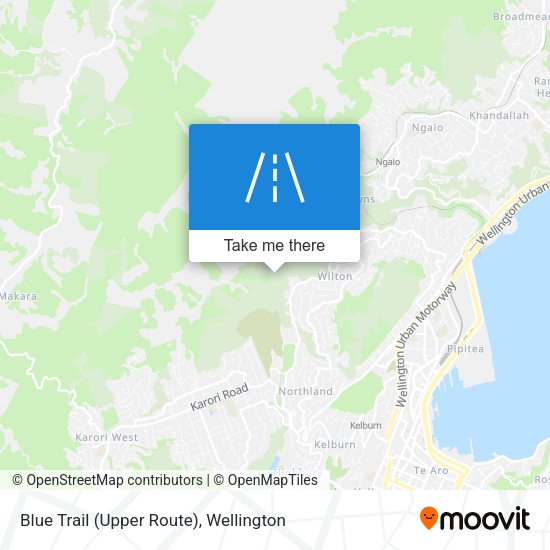 Blue Trail (Upper Route) map