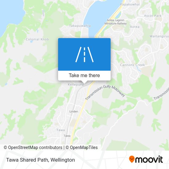 Tawa Shared Path map