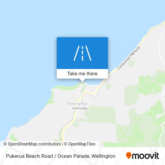 Pukerua Beach Road / Ocean Parade map