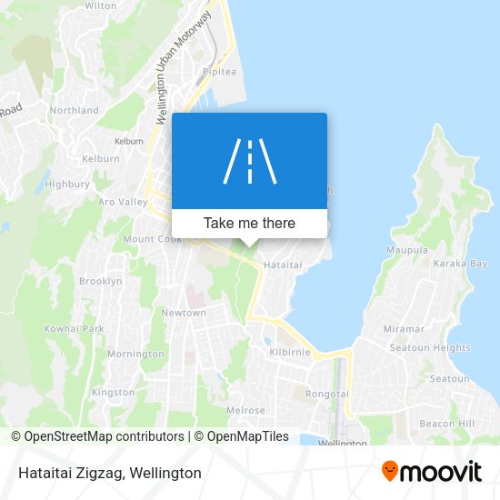 Hataitai Zigzag map