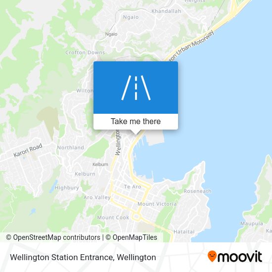 Wellington Station Entrance map