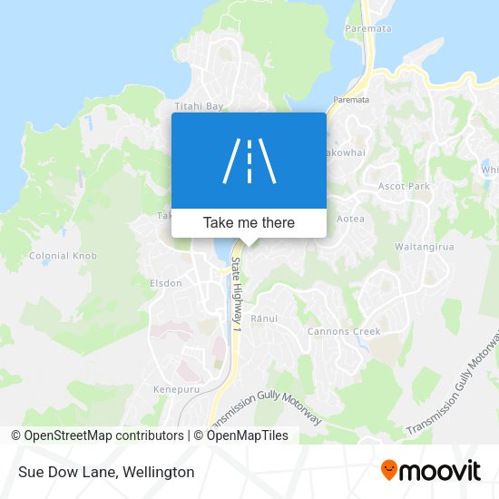 Sue Dow Lane map