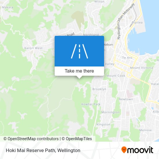 Hoki Mai Reserve Path map