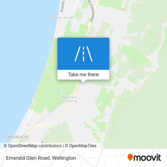 Emerald Glen Road map