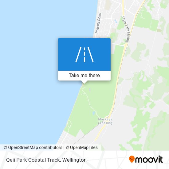 Qeii Park Coastal Track map