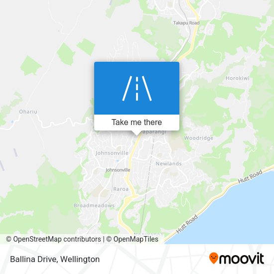 Ballina Drive map